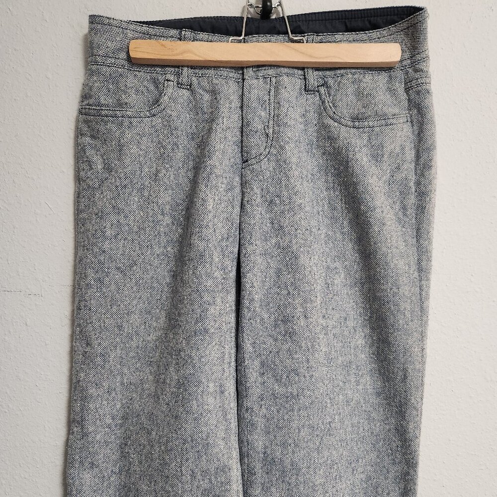 Prana Blue Textured Capri Pants Size 4